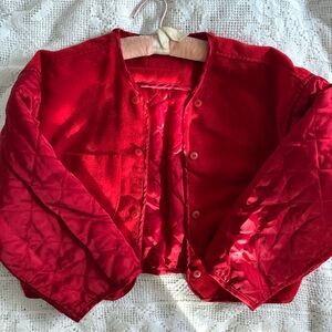 Vintage 90s Cropped Quilted Jacket Western Wear  XL
